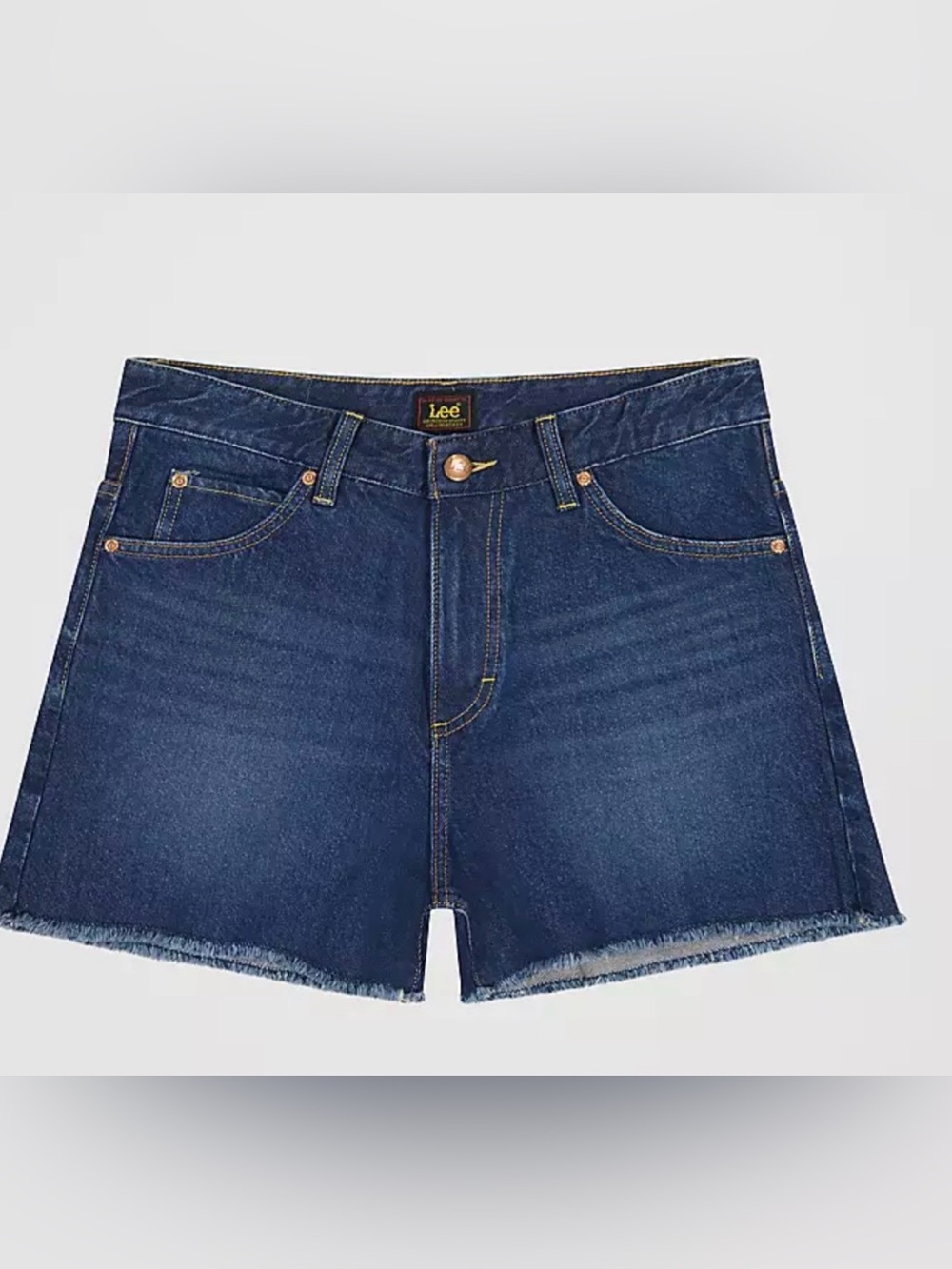LEE 3” MID RISE FRAY RAW HEM CUT OFF SHORTS 31 WOMENS